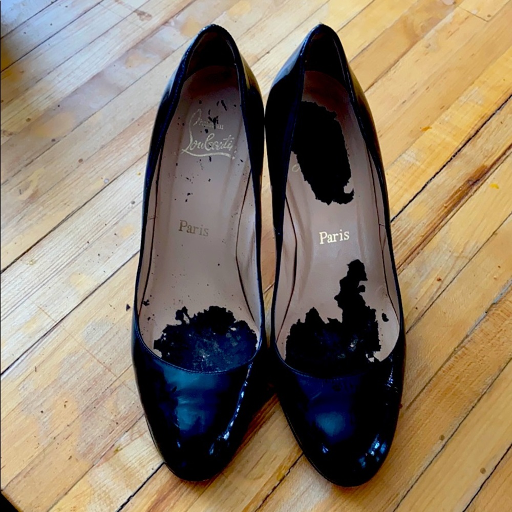 Christian Louboutin Black patent  pumps